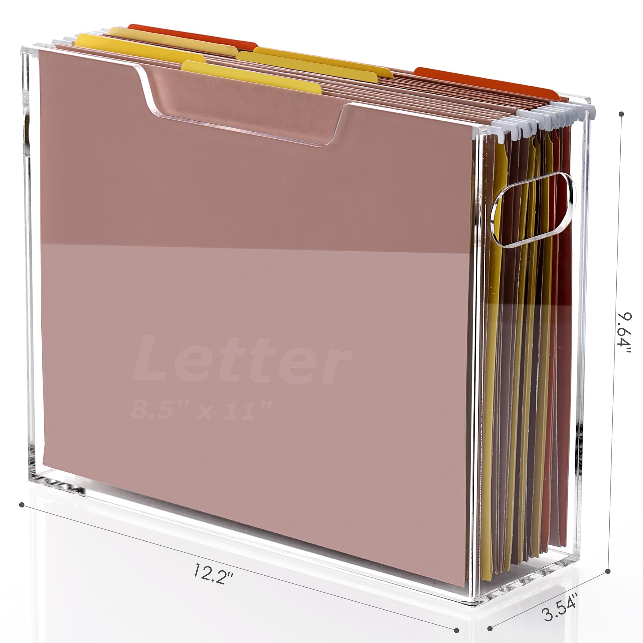 Amazon.com : DINGHUO Acrylic File Organizer Box Letter Size